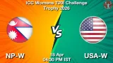 NP-W vs USA-W Dream11 Prediction - <small>Sat, 18 Apr 04:30 PM IST</small>