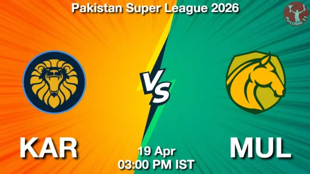 KAR vs MUL ड्रीम11 भविष्यवाणी, फैंटेसी क्रिकेट टीम - 19 अप्रैल 2026