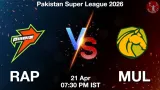 RAP vs MUL Dream11 Prediction, Preview & Updates - <small>Tue, 21 Apr 07:30 PM IST</small>