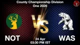 NOT vs WAS Dream11 Prediction, Preview & Updates - <small>Fri, 24 Apr 03:30 PM IST</small>