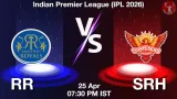 RR vs SRH Dream11 Prediction, Preview & Updates - <small>Sat, 25 Apr 07:30 PM IST</small>