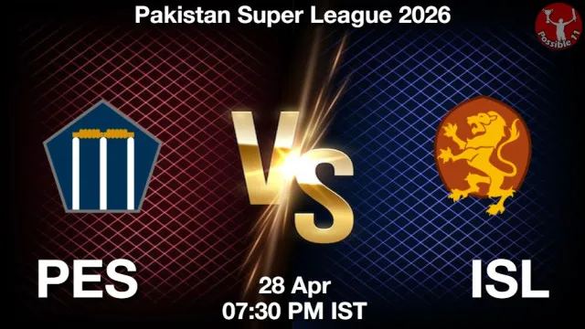 PES vs ISL Match Previews and Cricket Tips