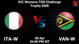 ITA-W vs VAN-W - ICC Womens