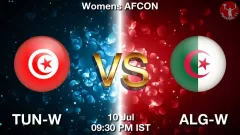 TUN-W vs ALG-W Match Result