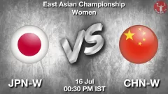 JPN-W vs CHN-W Match Result