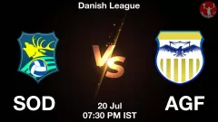 SOD vs AGF Match Result