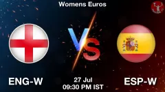 ENG-W vs ESP-W Match Result