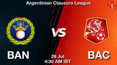BAN vs BAC Match Result