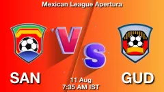 SAN vs GUD Match Result