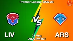 LIV vs ARS Match Result
