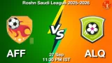 AFF vs ALQ Match Preview & Latest Updates - <small>Sat, 27 Sep 11:30 PM IST</small>