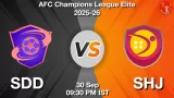 SDD vs SHJ Match Preview & Latest Updates - <small>Tue, 30 Sep 09:30 PM IST</small>