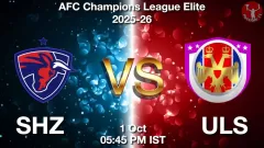 SHZ vs ULS Match Result