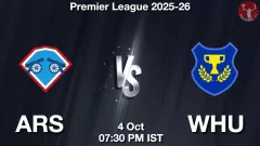ARS vs WHU Match Result