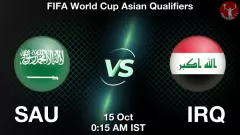 SAU vs IRQ Match Result