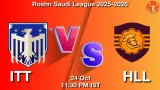 ITT vs HLL Match Preview & Latest Updates - <small>Fri, 24 Oct 11:30 PM IST</small>