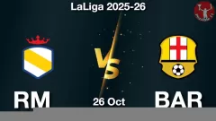 RM vs BAR Match Result