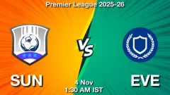 SUN vs EVE Match Result