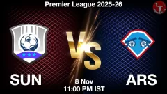 SUN vs ARS Match Result