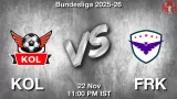 KOL vs FRK Match Preview & Latest Updates - <small>Sat, 22 Nov 11:00 PM IST</small>