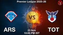ARS vs TOT Match Result