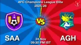 SAA vs AGH Match Preview & Latest Updates - <small>Mon, 24 Nov 09:30 PM IST</small>