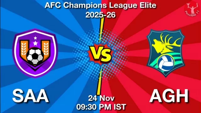 SAA vs AGH Match Previews and Football Tips