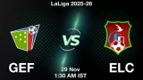 GEF vs ELC Match Preview & Latest Updates - <small>Sat, 29 Nov 01:30 AM IST</small>