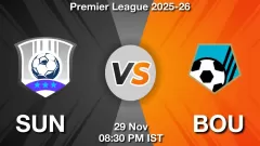 SUN vs BOU Match Result