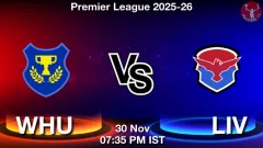 WHU vs LIV Match Result