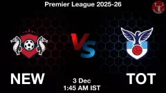 NEW vs TOT Match Result