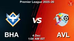 BHA vs AVL Match Result