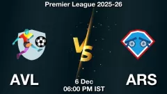 AVL vs ARS Match Result