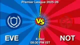 EVE vs NOT Match Preview & Latest Updates - <small>Sat, 06 Dec 08:30 PM IST</small>