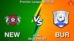 NEW vs BUR Match Result