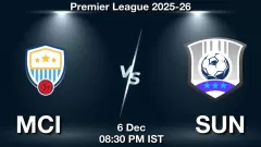 MCI vs SUN Match Result