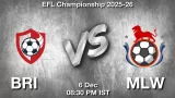 BRI vs MLW Match Preview & Latest Updates - <small>Sat, 06 Dec 08:30 PM IST</small>