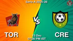 TOR vs CRE Match Result