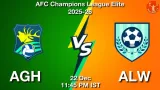 AGH vs ALW Match Preview & Latest Updates - <small>Mon, 22 Dec 11:45 PM IST</small>
