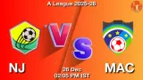 NJ vs MAC Match Preview & Latest Updates - <small>Fri, 26 Dec 02:05 PM IST</small>