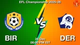 BIR vs DER Match Preview & Latest Updates - <small>Fri, 26 Dec 06:00 PM IST</small>