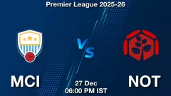 MCI vs NOT Match Result