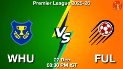 WHU vs FUL Match Result