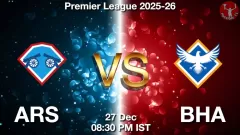 ARS vs BHA Match Result