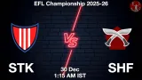 STK vs SHF Match Preview & Latest Updates - <small>Tue, 30 Dec 01:15 AM IST</small>