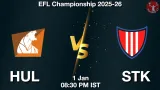 HUL vs STK Match Preview & Latest Updates - <small>Thu, 01 Jan 08:30 PM IST</small>
