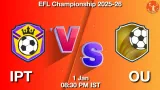 IPT vs OU Match Preview & Latest Updates - <small>Thu, 01 Jan 08:30 PM IST</small>