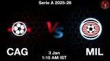 CAG vs MIL Match Preview & Latest Updates - <small>Sat, 03 Jan 01:15 AM IST</small>
