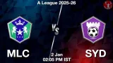 MLC vs SYD Match Preview & Latest Updates - <small>Fri, 02 Jan 02:05 PM IST</small>