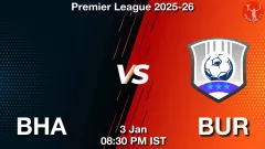 BHA vs BUR Match Result